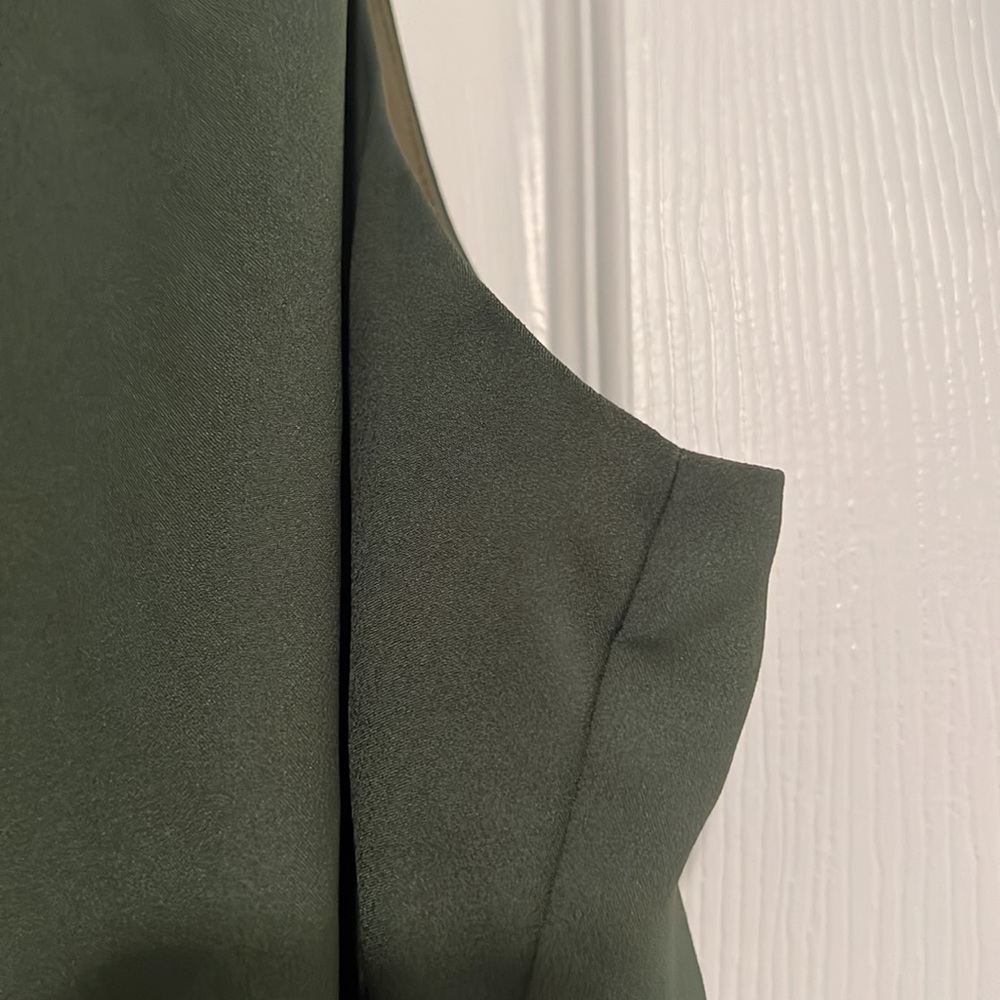 Jcrew Green Ruffle Top - Picture 3 of 6